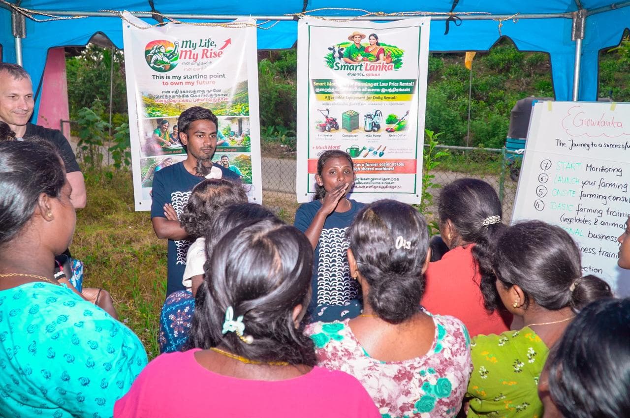 Community outreach activity by WeLead Lanka