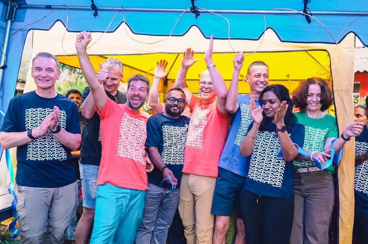 Group gathering connected to a WeLead Lanka program